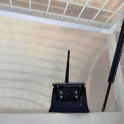 Equine Eye Venture camera used as a reversing aid and horse monitoring system for trailers and floats.