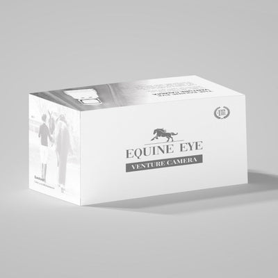 Equine Eye Venture horse trailer camera kit in its box, with wireless HD monitor and magnetic camera